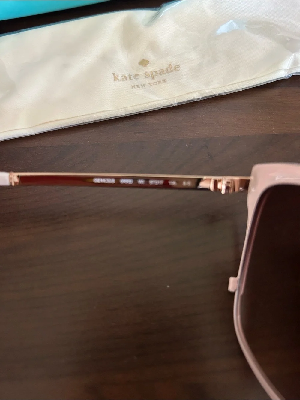 kate spade Oversized Cat-Eye Sunglasses in Pale Pink with Brown Gradient Lenses